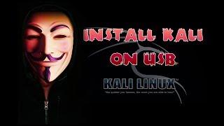 How to Install Kali Linux onto a USB Drive