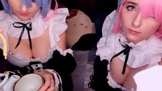 CosplASMRTwin Maids Pampering You 