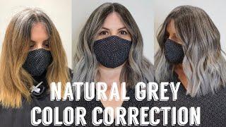 Hair Transformations with Lauryn Blending with Natural Grey Roots Ep. 14