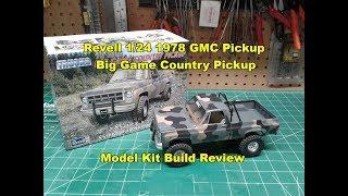 Revell 124 78 GMC Big Game Country Pickup Model Kit Build Review 85-7226