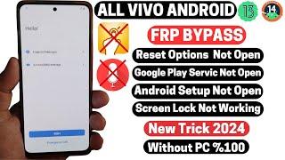 All Vivo Frp Bypass Android 1314 New Trick 2024 TalkBackReset Option Not Working No Gmail No Pc