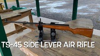 Chinese side lever pellet rifle TS-45 EM-45 first shots