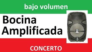 Bocina amplificada Concerto Mio falla bajo volumen