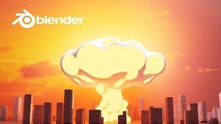 How to Model an Atomic Bomb  Blender Tutorial Fast