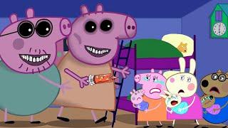 Zombie Apocalypse Zombie Appearance And Fright Night For Peppa Pig‍️  Peppa Pig Funny Animation