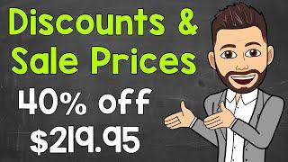 How to Calculate a Discount and Sale Price  Math with Mr. J