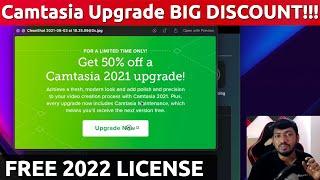 Camtasia 2021 DISCOUNT on UPGRADE and FREE 2022 License BUNDLE