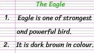 Eagle Essay in English 10 Lines  Short Essay on Eagle