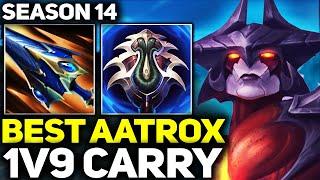 RANK 1 BEST AATROX IN THE WORLD 1V9 CARRY GAMEPLAY  League of Legends