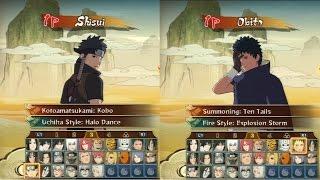 Naruto Shippuden Storm Revolution  All Characters jutsus & Ultimate Jutsus Shisui & Obito included