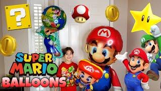 We LOST Our MARIO Balloon Inflating Super Mario Giant Airwalker Balloons Luigi SUPER SAD