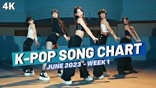 TOP 100 K-POP SONG CHART  JUNE 2023 WEEK 1