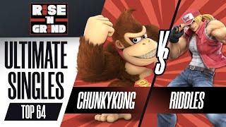 ChunkyKong Donkey Kong vs Riddles Terry - Ultimate Singles Winners Round 1 - Rise N Grind 20