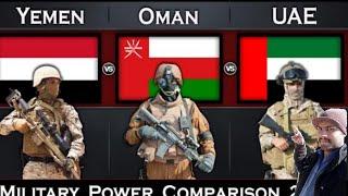 Yemen vs Oman vs UAE Military Power Comparison 2023 Global Pow