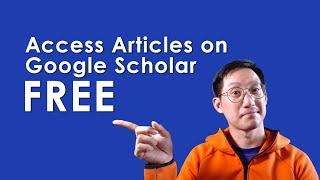 How to Access Paid Research Papers Free of Cost  Google Scholar Library Links