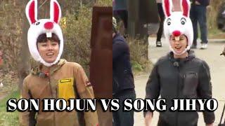 Eng sub Son Hojun 손호즌 VS Song Jihyo 송지효 in Running Man 런닝맨 EP 243