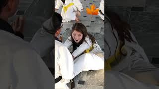 Little Girl Stretching #martialarts #stretching