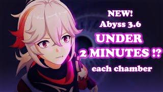 C0 Raiden and Nilou - 3.6 Spiral Abyss Speedrun CAN I CLEAR EACH CHAMBER IN LESS THAN 2 MINUTES?