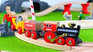 Brio trains wooden locomotives steam train trucks cars brio train railway