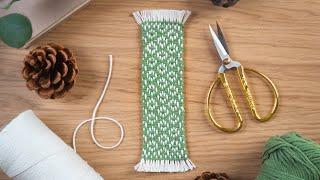 WOVEN Lattice Twill Bookmark Tutorial