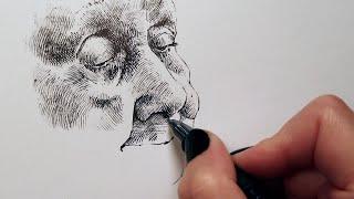 Mini-Lesson Crosshatching in Pen with France Van Stone