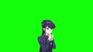 Komi-san Eating Jelly Doughnuts  GreenScreen 「Komi cant communicate」