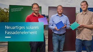 Solarenergie – hocheffiziente farbige Photovoltaikmodule  Joseph-von-Fraunhofer-Preis 2024