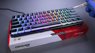 HyperX Alloy Origins 60 Gaming Keyboard + HyperX Pudding Keycaps Unboxing - ASMR