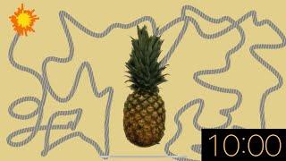 10 Minute Timer - Pineapple Explosion with Music 