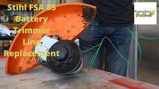 Stihl FSA 85 Battery Trimmer Line Replacement