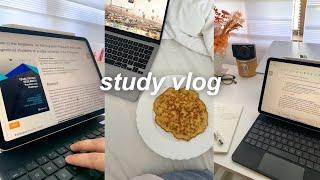 aesthetic study vlog 2024  romanticizing uni life chill week in uni unboxing essentials