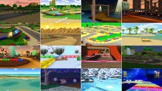 Mario Kart Wii Deluxe 8.0 - Blue Edition  Full Gameplay Walkthrough Longplay All SNES Courses