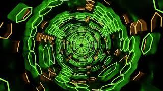 VJ LOOP NEON Bokeh Green Metallic Geometric Abstract Background Video Light 4k Screensaver TV