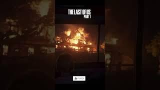 The Last Of Us Remake Burning House Scene Remake vs Remastered PS5 #shorts