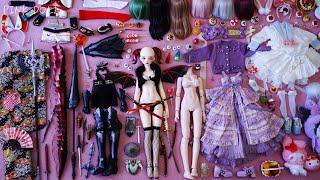 FIRE DRAGON Queen Silicon Body BJD DOLL Unboxing Dress Up