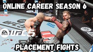 UFC 5 Online Career Season 6  Grinding To Division 20  Episode 1