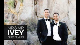 Daniel + Prestons Desert Gay Wedding - Joshua Tree California
