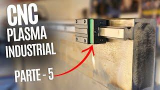 Como Fazer uma CNC PLASMA   Parte 05   INSTALANDO AS GUIAS LINEARES