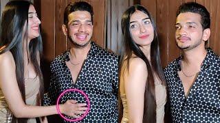 Munawar Faruqui With Girlfriend Nazila Cute Moment Snapped Post Dinner At Andheri