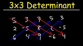 How To Find the Determinant of a 3x3 Matrix - The Easy Way