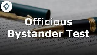 The Officious Bystander Test  Contract Law