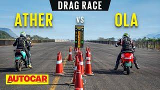 Drag Race Ather 450X vs Ola S1 Pro - Fast and fun electric scooters meet  Autocar India