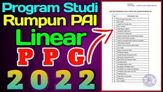 Program Studi Rumpun PAI yang Linear Untuk PPG tahun 2022