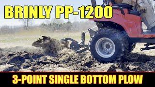 Brinly Hardy 3-Point Single Bottom Moldboard Plow for Subcompact Tractor - Massey Ferguson GC-1725M