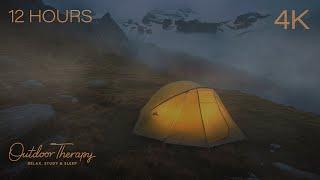 Misty Mountain Relaxation  Fall Asleep with the SOOTHING sound of RAIN on your Mountaineering TENT