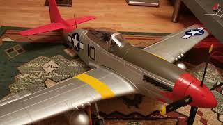 FMS P-51 Mustang 1450mm. Rekordowa ilość kabli