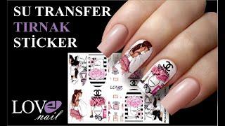 LOVE NAIL STICKER SU TRANSFER TIRNAK STİCKERİ