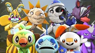 Sun and Moon Choose Their Starter Pokemon FNAF SFM