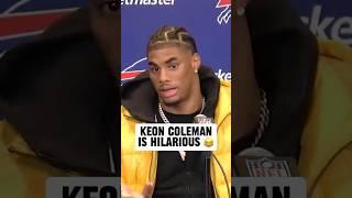 New Bills rookie WR Keon Colemans first press conference is comedy  via @wkbwbuffalo