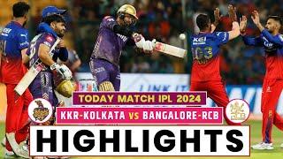 RCB vs KKR Highlights 2024  KKR vs RCB Highlights 2024  IPL Highlights 2024  Crico World